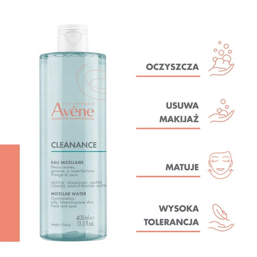 Avene Cleanance, Mizellenwasser, 400 ml Avene Cleanance, Mizellenwasser, 400 ml