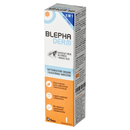 Blephaderm, beruhigende Creme für Augenlider und Augenpartie, 40 ml