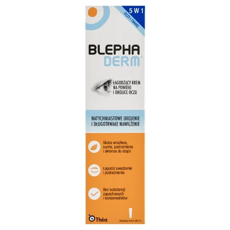 Blephaderm, beruhigende Creme für Augenlider und Augenpartie, 40 ml