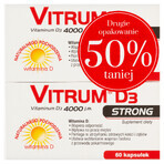 Vitrum D3 Strong, vitamine D 4000 IU, 2 x 60 capsules BOX PACK
