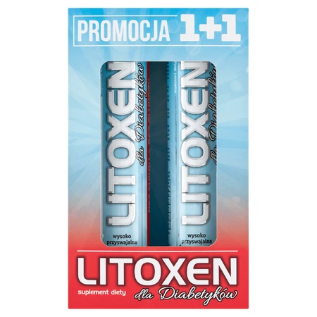 Litoxen for diabetics, 2 x 20 effervescent tablets