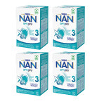 Set Nestlé NAN Optipro 3, lait modifié Junior pour enfants de plus de 1 an, 4 x 650 g Set Nestlé NAN Optipro 3, lait modifié Junior pour enfants de plus de 1 an, 4 x 650 g
