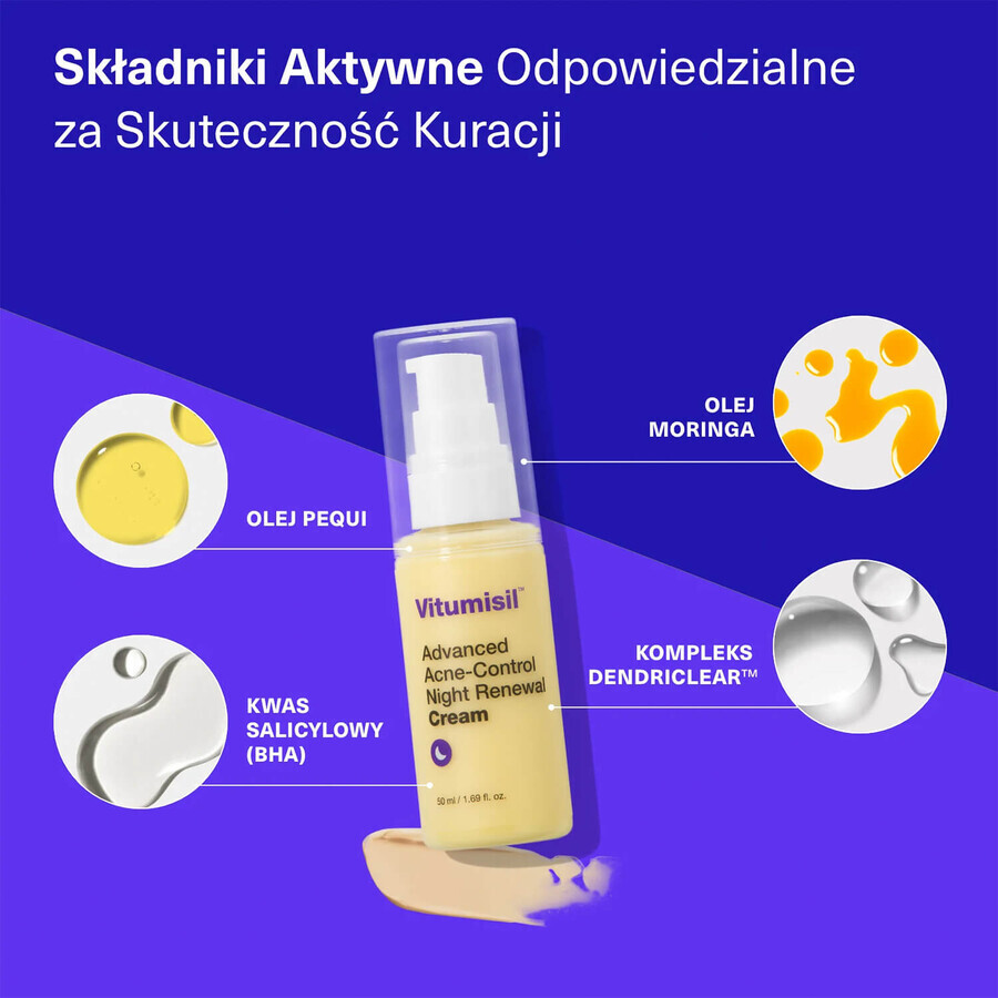 Vitumisil Advanced Acne-Control Night Renewal Active Night Cream 50 ml