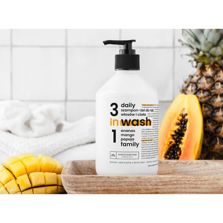 Ministry of Good Soap Daily, 3-in-1 shampoo-gel for hands, hair and body, 500 ml