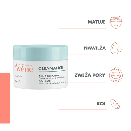 Avene Cleanance Aqua-gel, mattierendes Hautgel, 50 ml