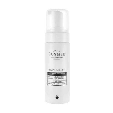 Cosmed Skinologist espuma limpiadora con AHA y BHA, 150 ml