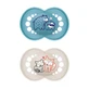 MAM Original, tétine, silicone, orthodontique, Planet Love, garçon, 6-16 mois, 2 pièces