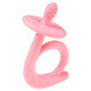 AKUKU, silicone teether, pink snail, A0115, from birth, 1 piece PACKAGING DEFECTED