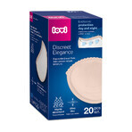 Lovi Discreet Elegance set, coussinets mammaires, blanc, 60 pcs + beige, 20 pcs