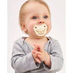 Luu Kids, chupete, posicionamiento, silicona, Creamy Lemon, 3-6 meses, 1 ud.