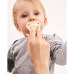 Luu Kids, chupete, posicionamiento, silicona, Creamy Lemon, 3-6 meses, 1 ud.
