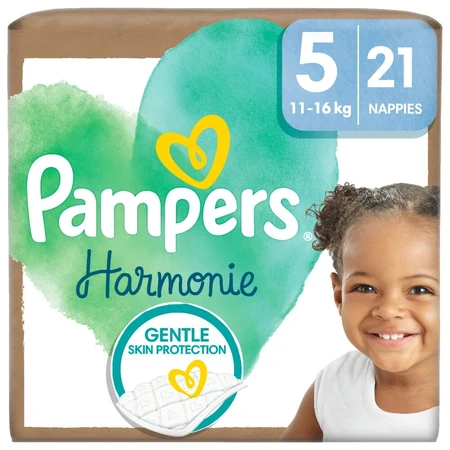 Pampers Harmonie, Windeln, Größe 5, 11-16 kg, 21 Stück