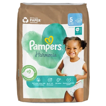 Pampers Harmonie, Windeln, Größe 5, 11-16 kg, 21 Stück