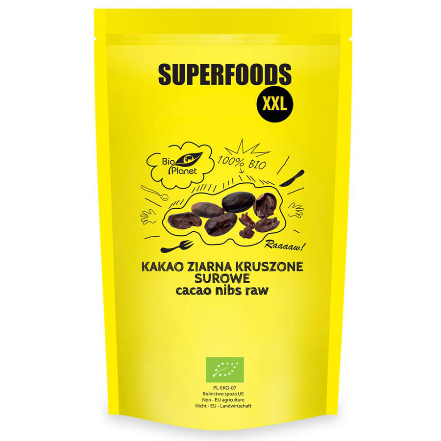 Bio Planet, Bio-Rohkakaobohnen gemahlen, 600 g