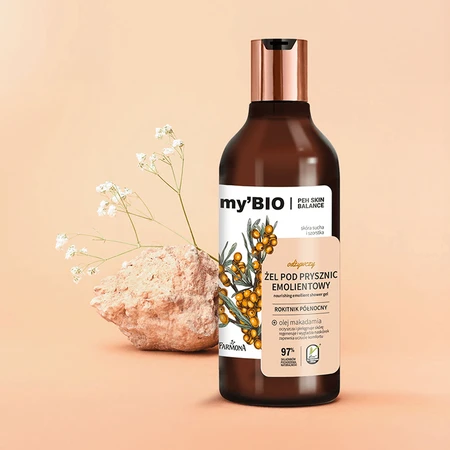 Farmona myBIO Pflegendes, geschmeidig machendes Duschgel, Nordischer Sanddorn, 500 ml