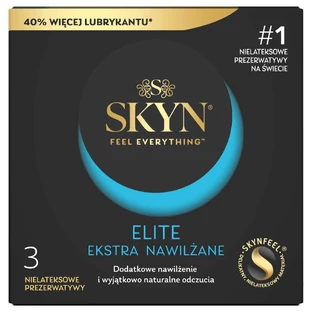 Unimil Skyn Elite Extra Gesmeerd, latexvrije condooms, extra vochtig, 3 stuks