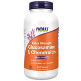 Now Foods Glucosamine en chondroïtine, glucosamine met chondroïtine, 240 tabletten