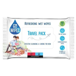 Toallitas húmedas universales, 40 unidades, Go Wipes
