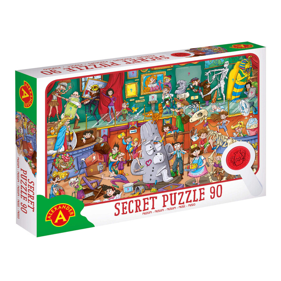 Museum Geheim Puzzel, 90 stukjes, + 4 jaar, Alexander Toys