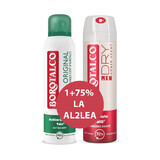 Deodorant Spray Original + Deodorant Spray Amber, 150 + 150 ml, Borotalco