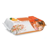 Oranje natte servetten, 120 stuks, Sleepy