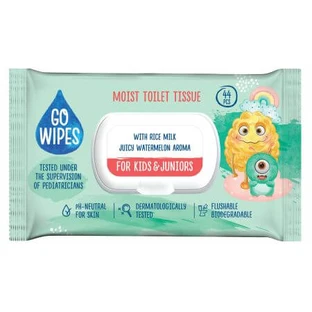 Papier hygiénique humide, 44 pièces, Go Wipes
