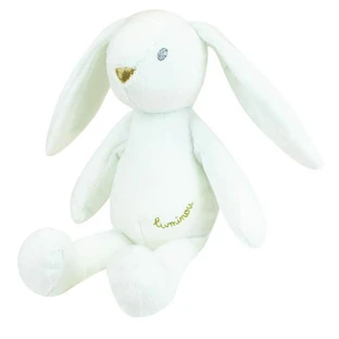 Peluche Lapins Luminou, 21 cm, +0 mois, blanc, blanc, Jemini