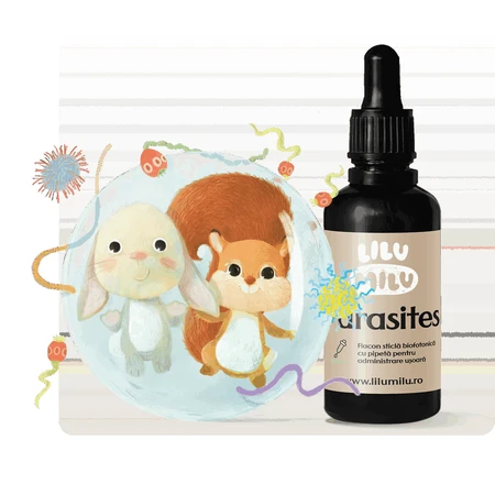Lilu Milu parasites drops for intestinal parasites, 30 ml