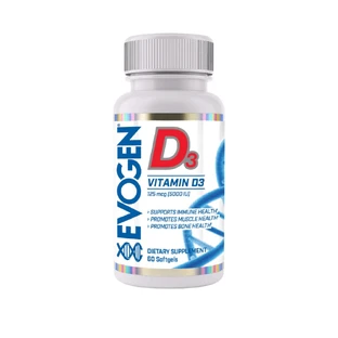 Vitamin D3, 5000 IU, 60 Kapseln, Evogen