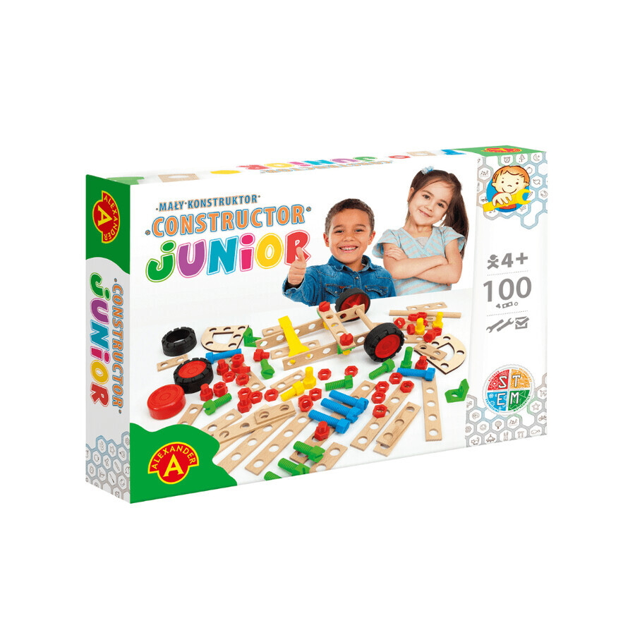 Konstruktionsspiel Constructor Junior, 100 Teile, + 4 Jahre, Alexander Toys