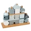 Houten speelgoed bouwblokken, 18 maanden+, Blauw, Label Label