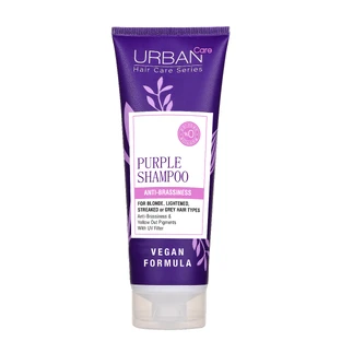 Champú púrpura sin sulfatos para cabellos rubios, 250 ml, Urban Care