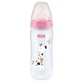 Biberón con control de temperatura First Choice+, 6-18 meses, 360 ml, Rosa o Azul, Nuk