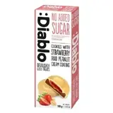Biscuits with strawberry filling and peanut butter, 100 g, Diablo