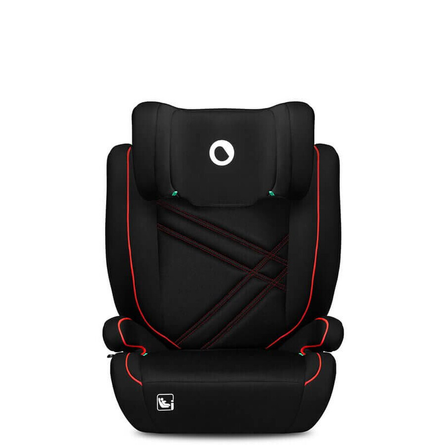 Car seat I-Size Hugo, 100 - 150 cm, Black Red, Lionelo