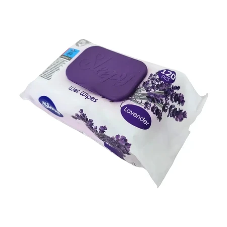 Lavendel-Feuchtservietten, 120 Stück, Sleepy