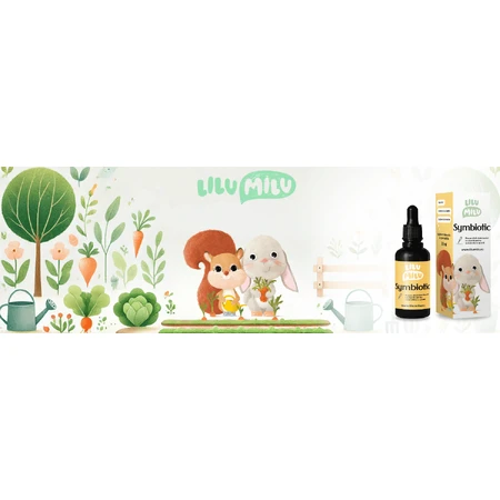 Druppels voor blije buikjes Symbiotic, 30 ml, Lilu Milu