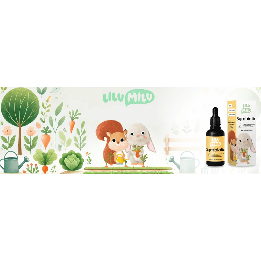 Druppels voor blije buikjes Symbiotic, 30 ml, Lilu Milu