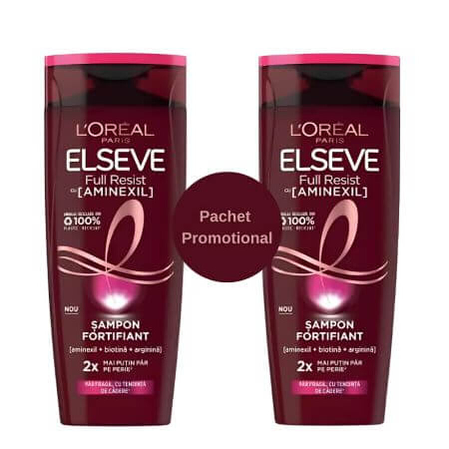Comprar Full Resist Champú fortificante para cabellos frágiles con tendencia a la caída, 2 x 250 ml, Elseve Full Resist Champú fortificante para cabellos frágiles con tendencia a la caída, 2 x 250 ml, Elseve