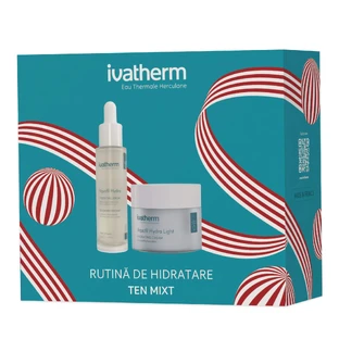 Hydraterende crème + serum met peptiden en HA Aquafil Hydra, 50 ml + 30 ml, Ivatherm