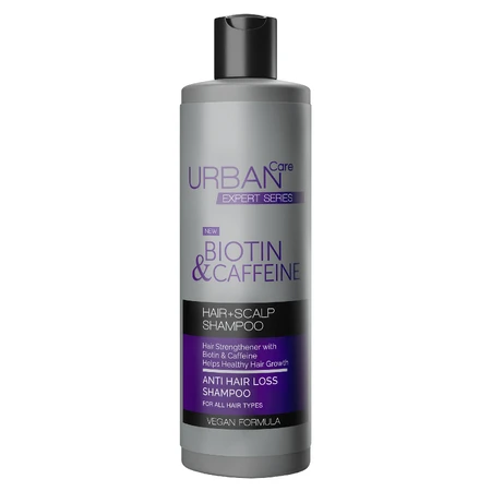 Champú anticaída con biotina y cafeína, 350 ml, Urban Care