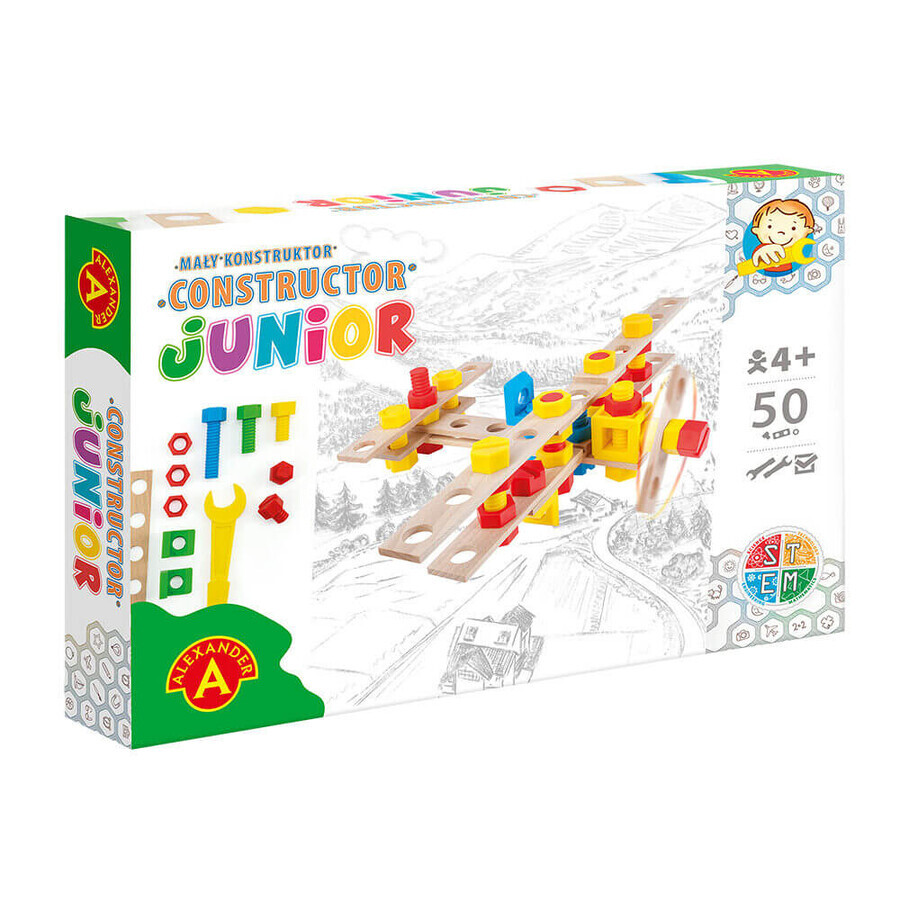 Bauspiel Aeroplane Constructor Junior, 50 Teile, + 4 Jahre, Alexander Toys