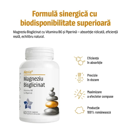 Magnesium bisglycinate, 60 vegetarian capsules, Alevia