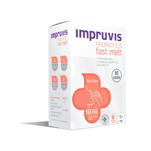 Impruvis Fast Melt mit Pfirsichgeschmack, 10 Beutel, Pharma Brands