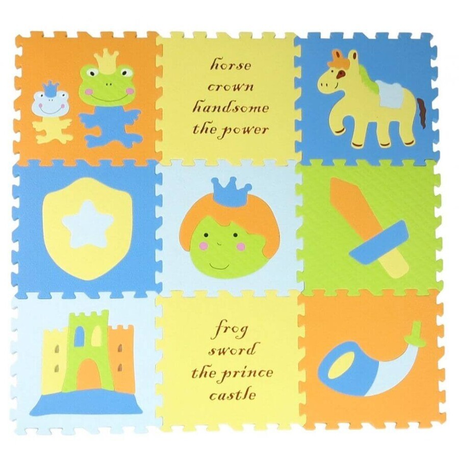Puzzle Rug The Prince in Wonderland, 92 x 92 cm, +3 years, Babygreat