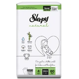 Baby Diapers Natural, Nr 4 Maxi, 7-14 kg, 60 pieces, Sleepy