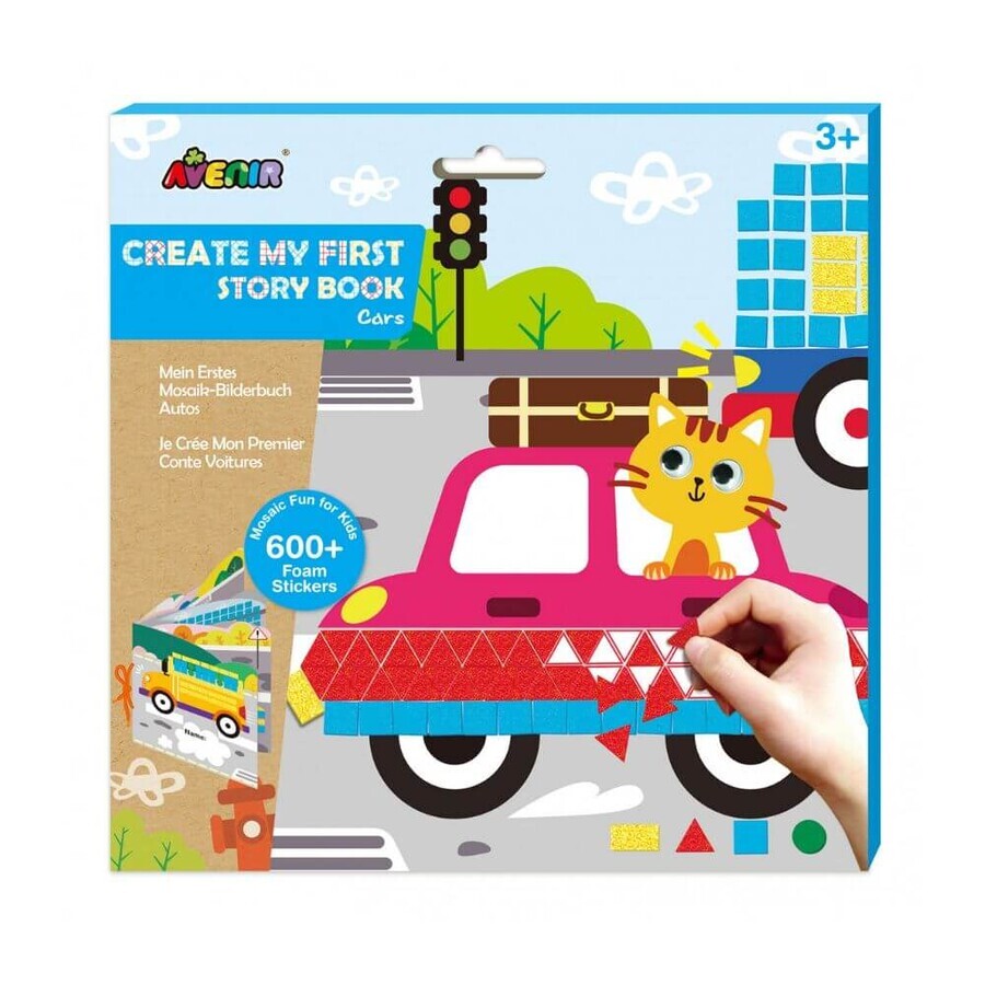Mon premier livre d'histoire Mosaic Cars, +3 ans, Avenir