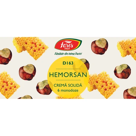 Hemorsan D163 feste Creme, 6 Einzeldosen, Fares