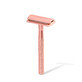 Classic shaver with rose gold stainless steel blade + refills, Meloni