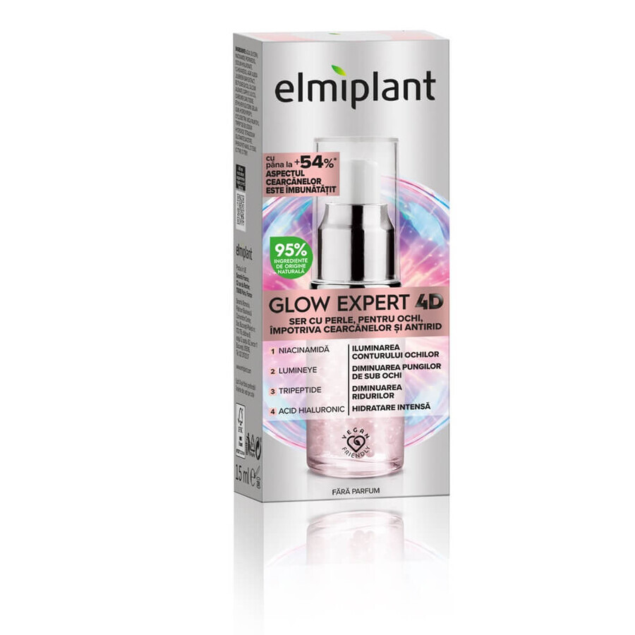 Glow Expert 4D Anti-Falten Augenkontur-Serum Glow Expert 4D, 15 ml, Elmiplant